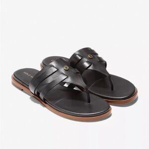 COLE HAAN Black Farrow Slide Sandal